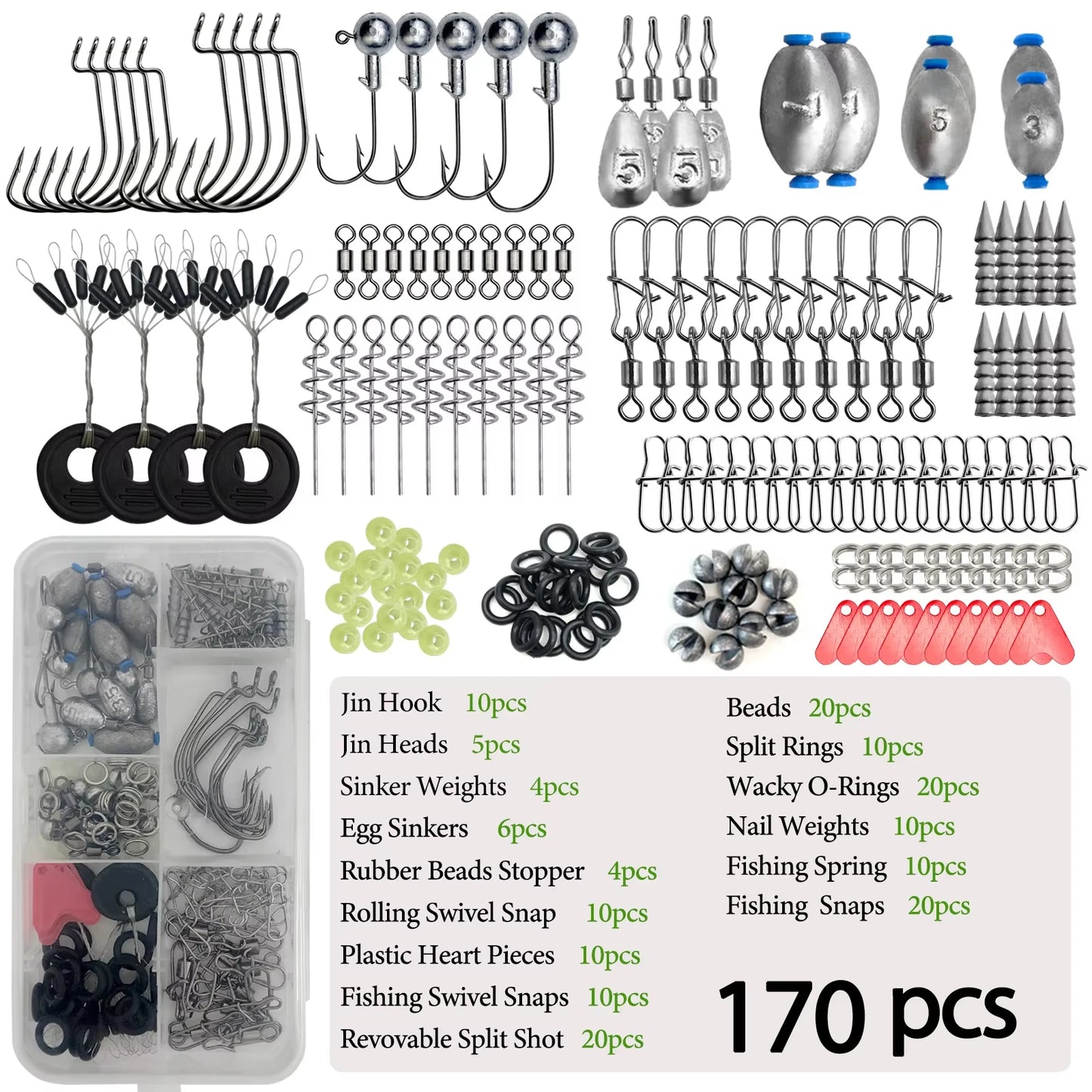 ViperStrike™ – 170/226 -teiliges Angel-Zubehör Set