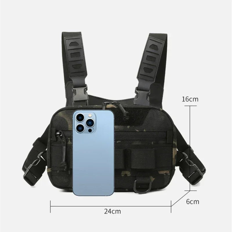 Multifunktionaler Brust-Rucksack mit Molle-System