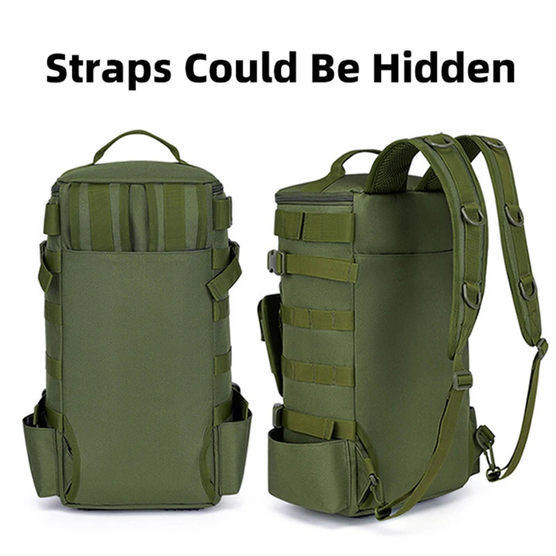 Multifunktionale Angeltasche mit Molle-System & Rutenhalter